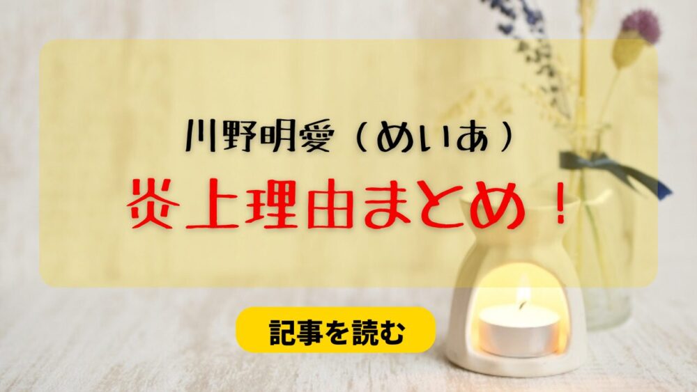 川野明愛（めいあ）の炎上理由まとめ！コウへの態度がひどい？